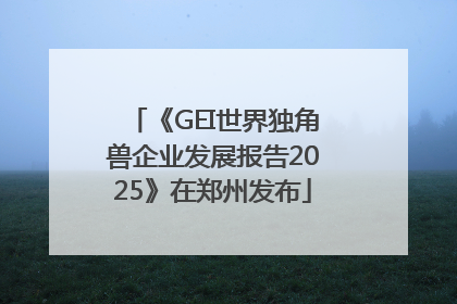 《GEI世界独角兽企业发展报告2025》在郑州发布