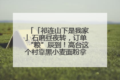 「祁连山下是我家」石磨昼夜转，订单“粮”辰到！高台这个村靠黑小麦面粉拿下成立来最大订单