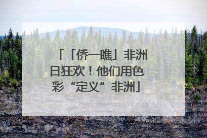 「侨一瞧」非洲日狂欢！他们用色彩“定义”非洲