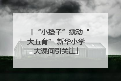 “小垫子”撬动“大五育” 新华小学大课间引关注