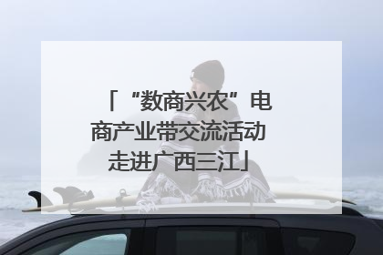 “数商兴农”电商产业带交流活动走进广西三江