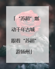 “苏超”燃动千年古城 跟着“苏超”游扬州