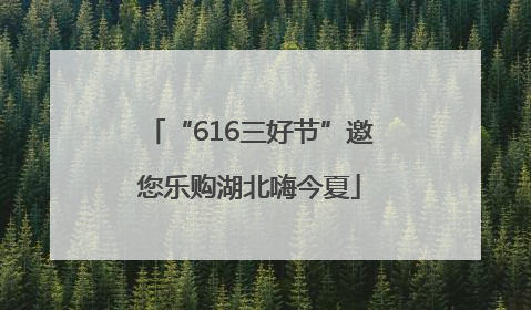 “616三好节”邀您乐购湖北嗨今夏