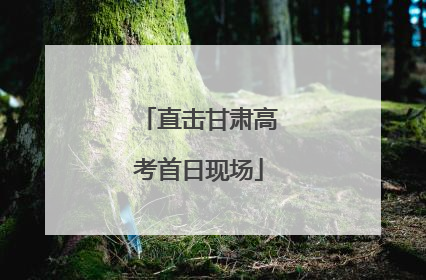 直击甘肃高考首日现场