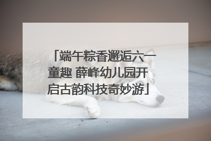 端午粽香邂逅六一童趣 薛峰幼儿园开启古韵科技奇妙游