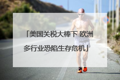 美国关税大棒下 欧洲多行业恐陷生存危机