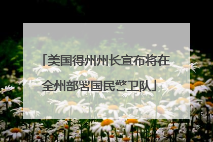 美国得州州长宣布将在全州部署国民警卫队