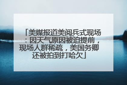 美媒报道美阅兵式现场：因天气原因被迫提前，现场人群稀疏，美国务卿还被拍到打哈欠