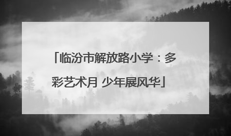 临汾市解放路小学：多彩艺术月 少年展风华
