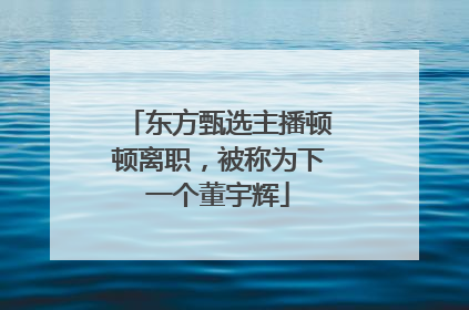 东方甄选主播顿顿离职，被称为下一个董宇辉