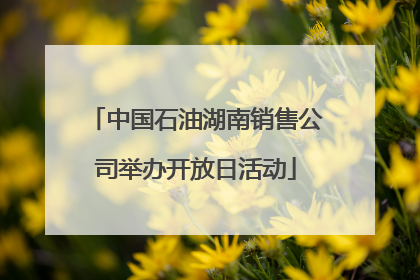 中国石油湖南销售公司举办开放日活动