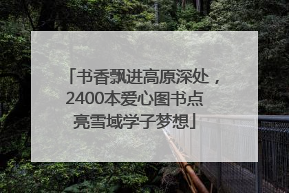 书香飘进高原深处，2400本爱心图书点亮雪域学子梦想