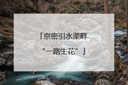 京密引水渠畔“一路生花”