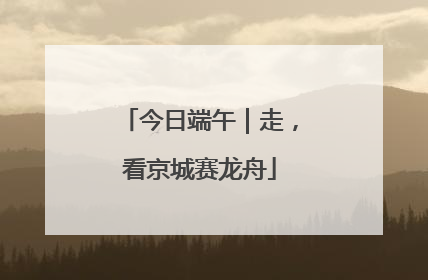 今日端午｜走，看京城赛龙舟