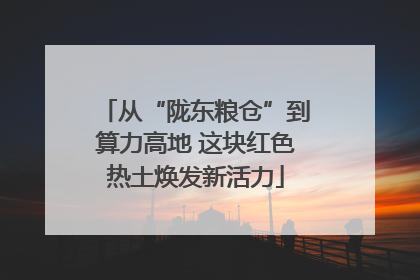 从“陇东粮仓”到算力高地 这块红色热土焕发新活力