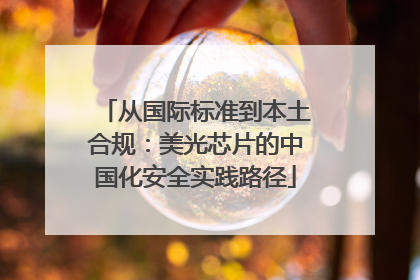 从国际标准到本土合规：美光芯片的中国化安全实践路径