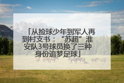 从捡球少年到军人再到村支书：“苏超”淮安队3号球员换了三种身份追梦足球