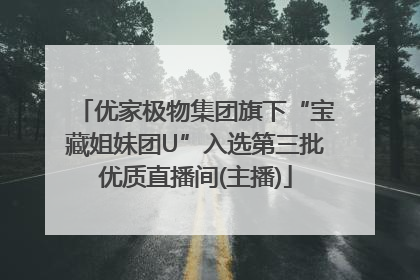 优家极物集团旗下“宝藏姐妹团U”入选第三批优质直播间(主播)