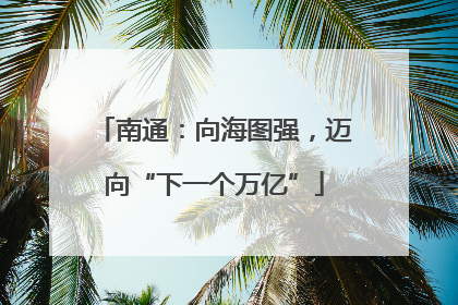 南通：向海图强，迈向“下一个万亿”