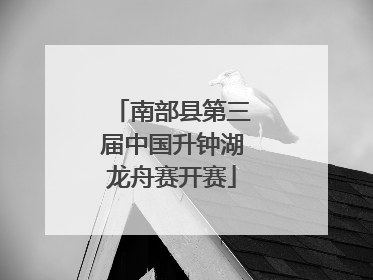 南部县第三届中国升钟湖龙舟赛开赛