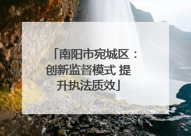 南阳市宛城区：创新监督模式 提升执法质效