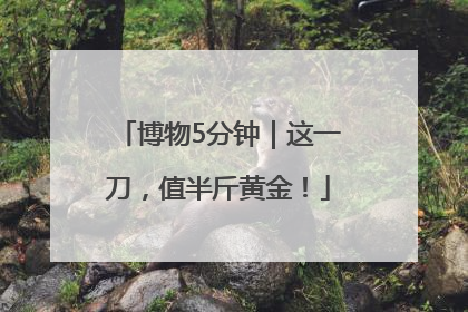 博物5分钟｜这一刀，值半斤黄金！