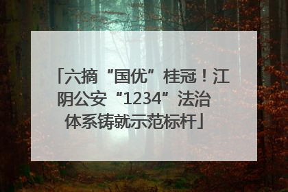 六摘“国优”桂冠！江阴公安“1234”法治体系铸就示范标杆