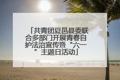 共青团夏邑县委联合多部门开展青春自护法治宣传暨“六一”主题日活动