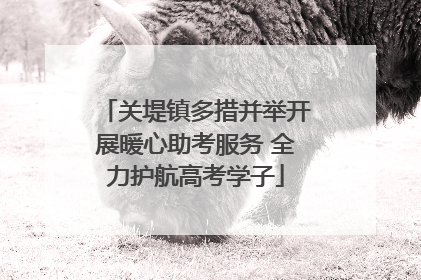 关堤镇多措并举开展暖心助考服务 全力护航高考学子