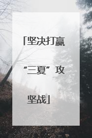 坚决打赢“三夏”攻坚战