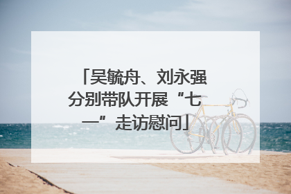 吴毓舟、刘永强分别带队开展“七一”走访慰问