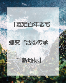 嘉定百年老宅蝶变“活态传承”新地标