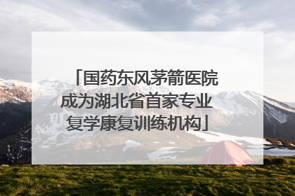 国药东风茅箭医院成为湖北省首家专业复学康复训练机构