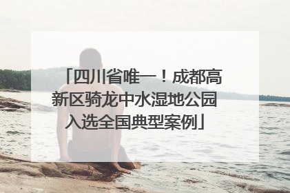四川省唯一！成都高新区骑龙中水湿地公园入选全国典型案例