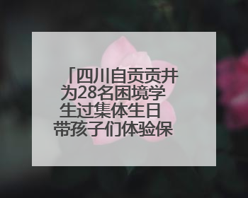四川自贡贡井为28名困境学生过集体生日 带孩子们体验保龄球运动