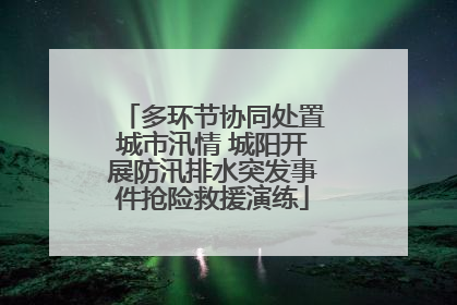 多环节协同处置城市汛情 城阳开展防汛排水突发事件抢险救援演练