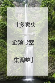 多家央企领导密集调整