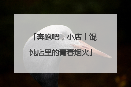 奔跑吧，小店丨馄饨店里的青春烟火