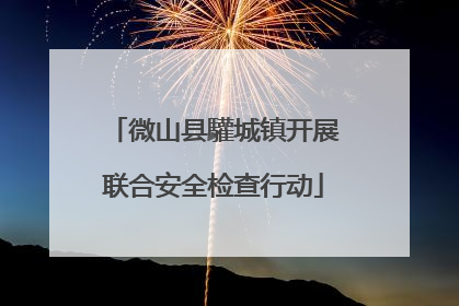 微山县驩城镇开展联合安全检查行动