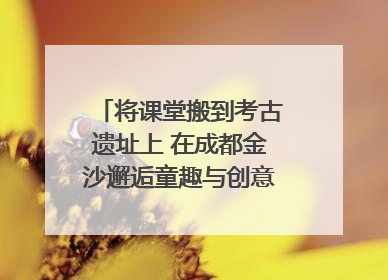 将课堂搬到考古遗址上 在成都金沙邂逅童趣与创意的青铜文化盛宴｜文化中国行