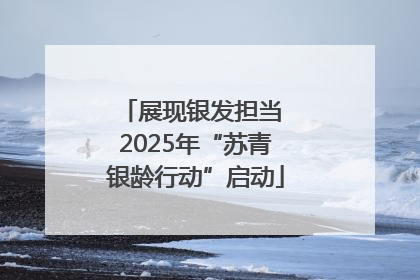 展现银发担当 2025年“苏青银龄行动”启动