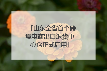 山东全省首个跨境电商出口退货中心仓正式启用