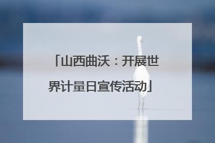 山西曲沃：开展世界计量日宣传活动