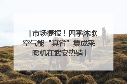 市场捷报！四季沐歌空气能“真省”集成采暖机在武安热销