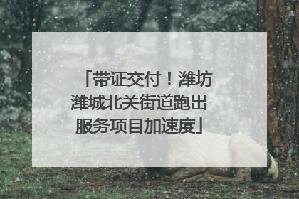 带证交付！潍坊潍城北关街道跑出服务项目加速度