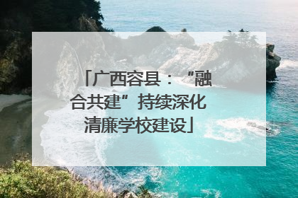 广西容县：“融合共建”持续深化清廉学校建设