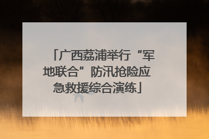 广西荔浦举行“军地联合”防汛抢险应急救援综合演练