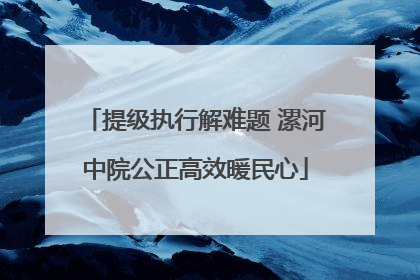提级执行解难题 漯河中院公正高效暖民心