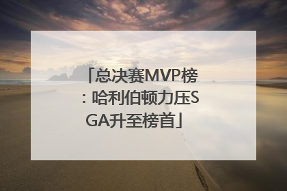 总决赛MVP榜：哈利伯顿力压SGA升至榜首