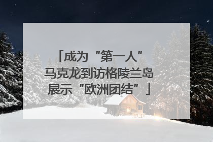 成为“第一人” 马克龙到访格陵兰岛展示“欧洲团结”